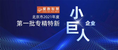爱数智慧实力入选北京2021第一批专精特新“小巨人”企业名单